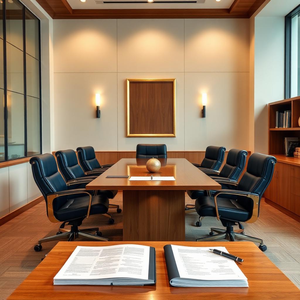 Professional law firm conference room