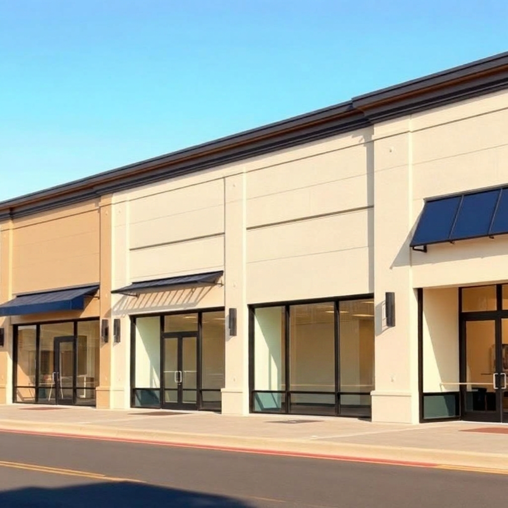 Clean modern multi-location retail storefronts