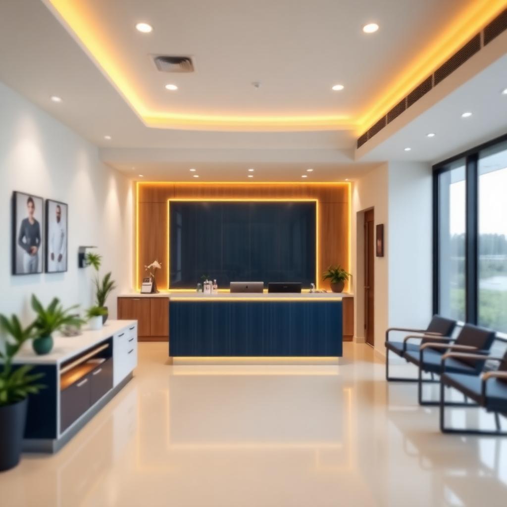 Modern medical and dental practice reception